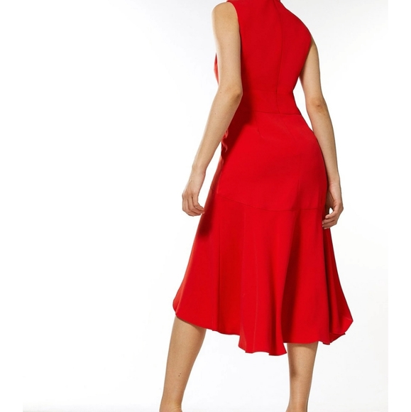 Soft Tailored High Low Midi Dress - Picture 6 of 6